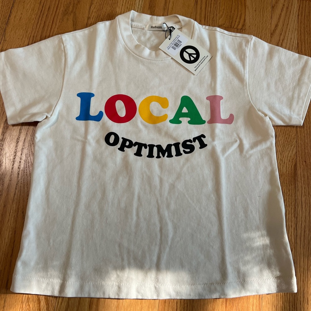 Madhappy tee local optimist size small not sold anymore! Brand new with tags